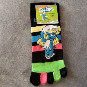 NWT The Smurfs Toe Socks Sz. 9-11
